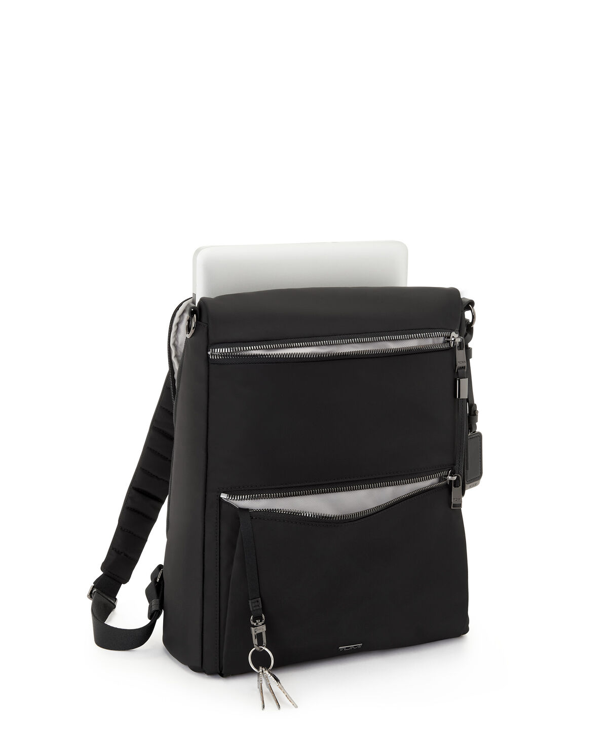 TUMI Voyageur LEIGH BACKPACK/TOTE  Black/Gunmetal TUMI Voyageur LEIGH BACKPACK/TOTE  Black/Gunmetal
