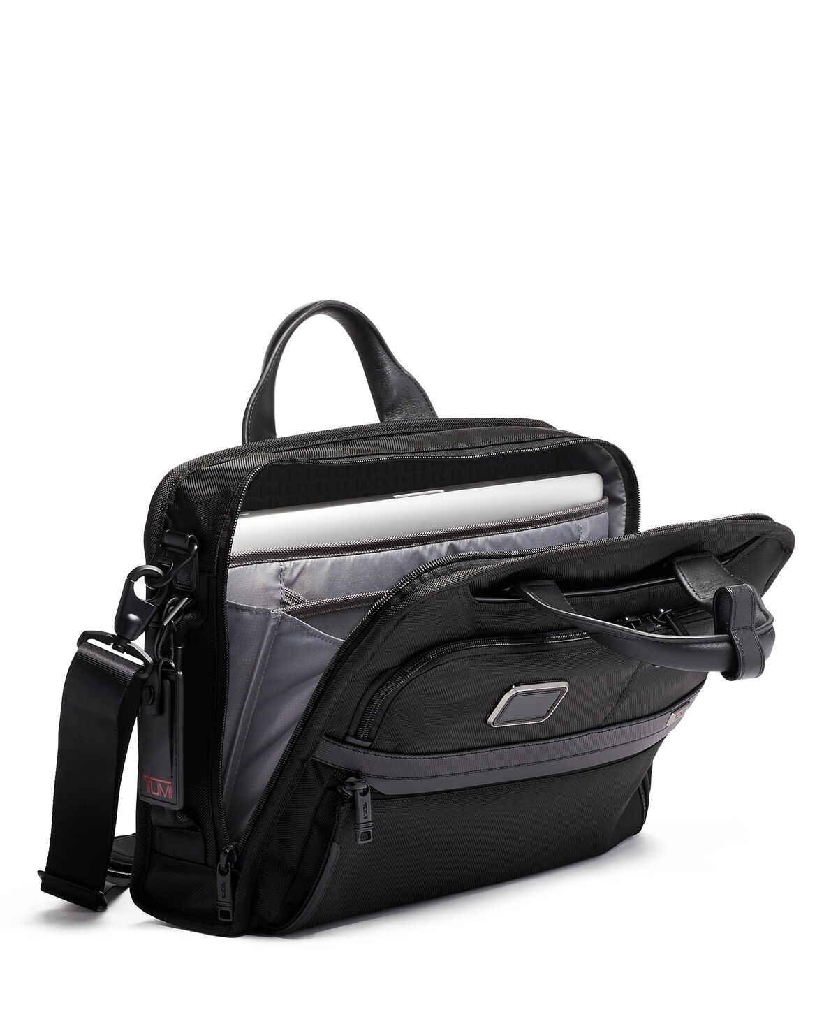 TUMI Alpha 3 SLIM THREE WAY BRIEF Black