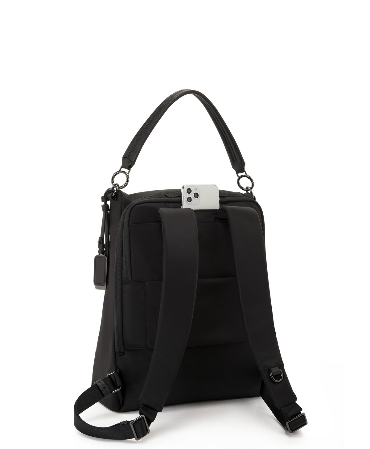 TUMI Voyageur LEIGH BACKPACK/TOTE  Black/Gunmetal TUMI Voyageur LEIGH BACKPACK/TOTE  Black/Gunmetal