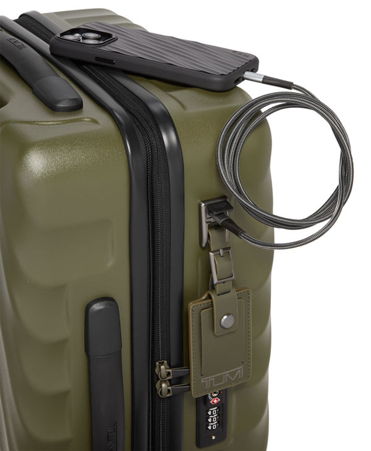 TUMI 19 DEGREE Short Trip Expandable Checked Luggage 66 cm Olive Texture