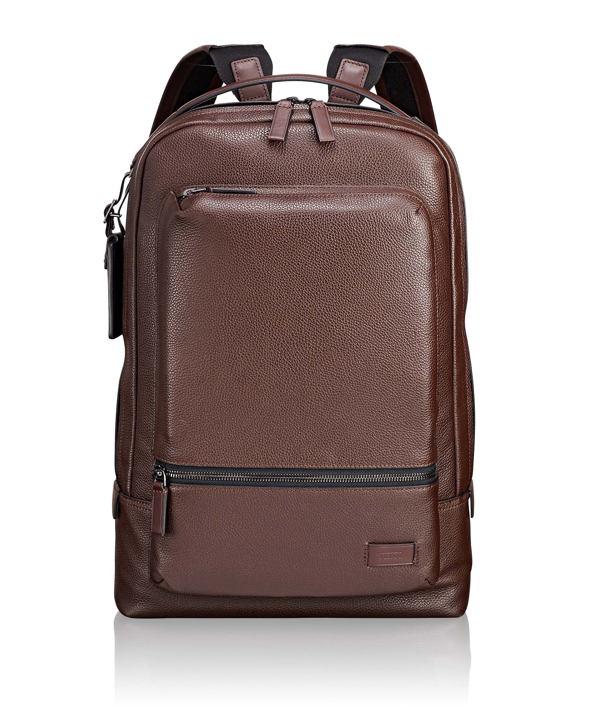 Tumi harrison backpack leather clearance
