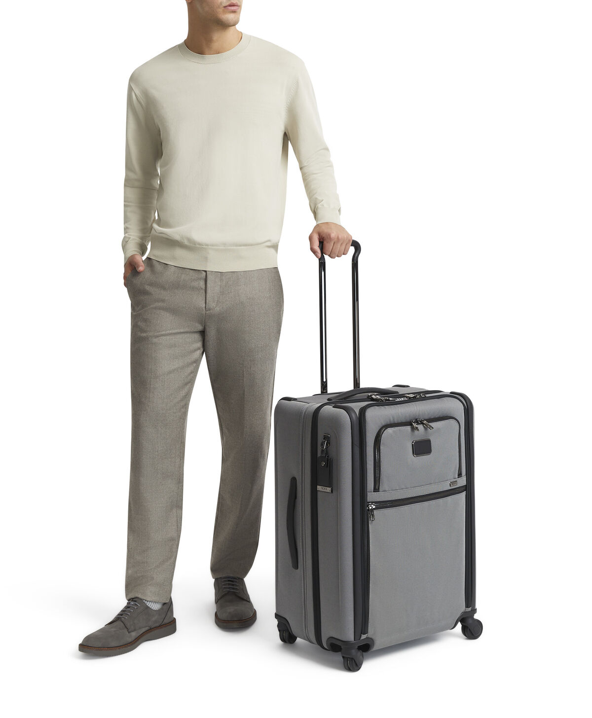 TUMI Alpha 3 ST EXP 4 WHL P/C  Meteor Grey TUMI Alpha 3 ST EXP 4 WHL P/C  Meteor Grey