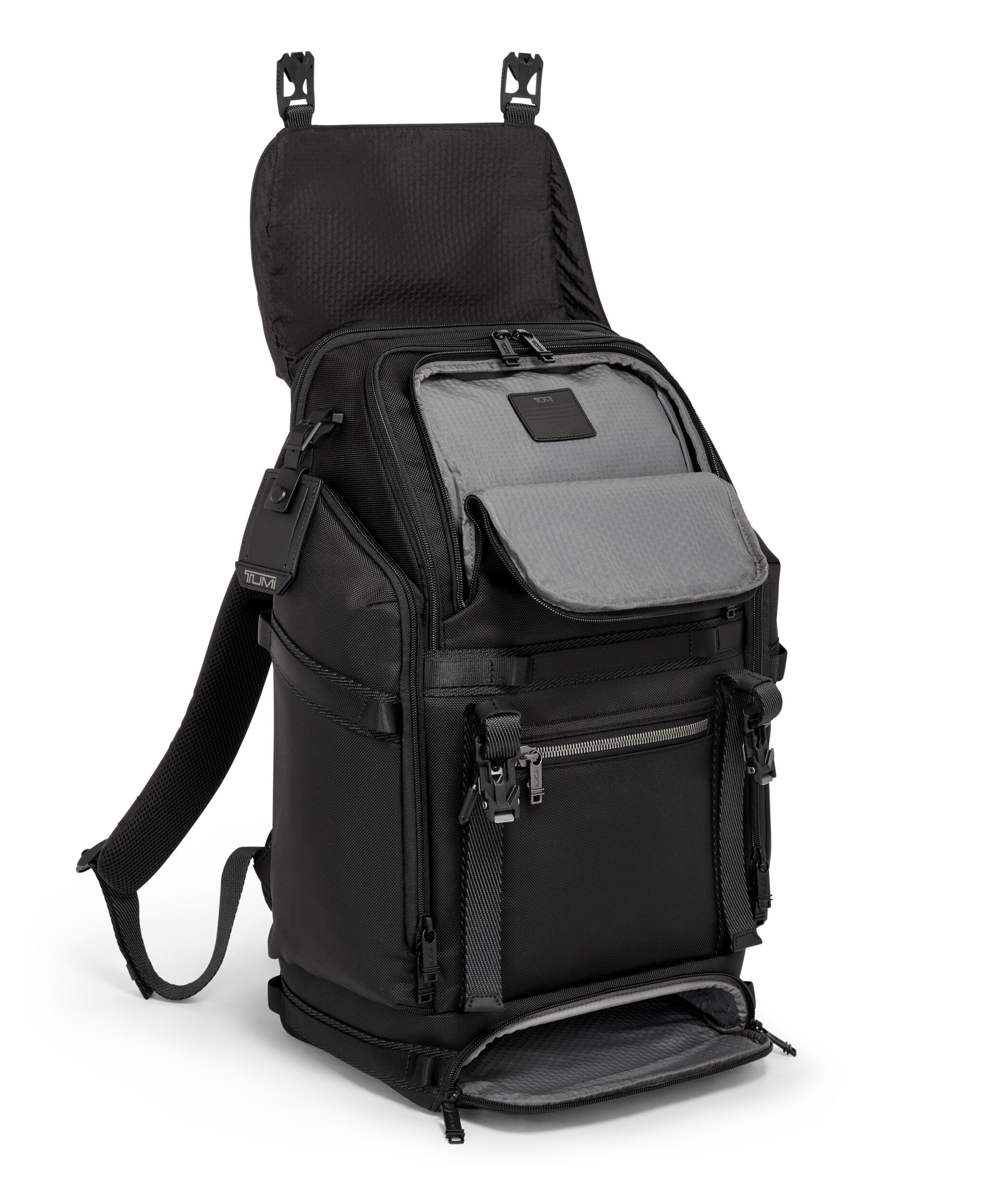 Alpha Bravo Expedition Flap Backpack Black | TUMI Denmark