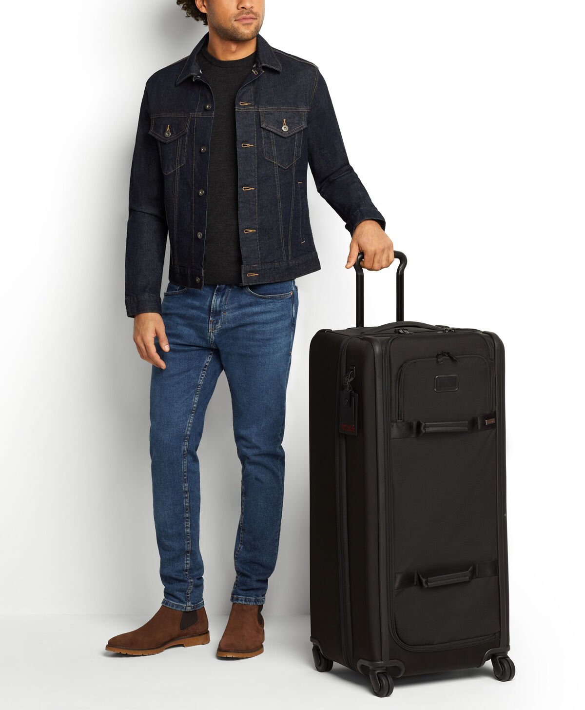 TUMI Alpha 3 TALL 4 WHL DUFFEL P/C Black TUMI Alpha 3 TALL 4 WHL DUFFEL P/C Black