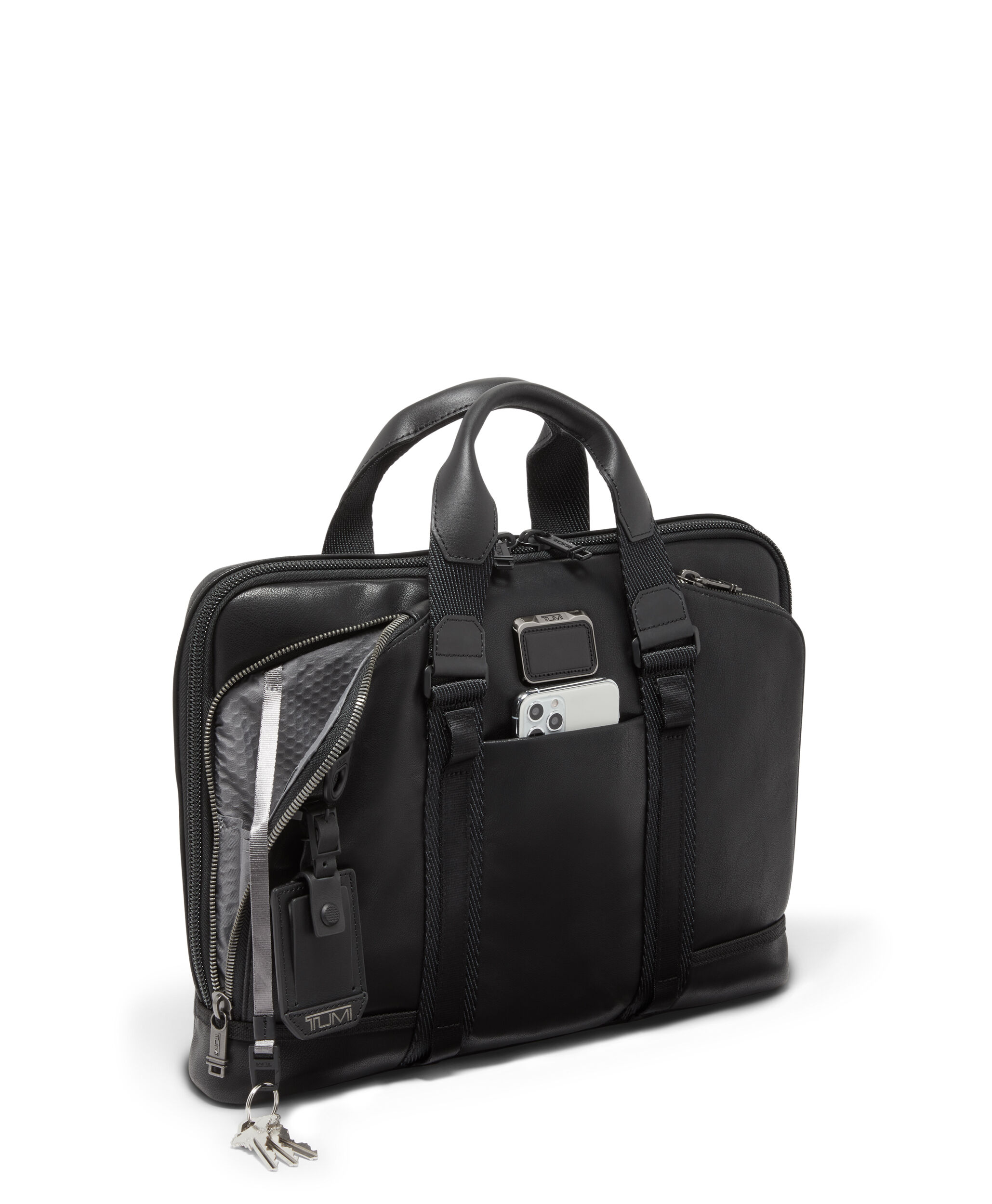 TUMI Bravo スリム ブリーフケース　ビジネスバッグ Alpha Bravo Academy Briefcase Black | TUMI Denmark