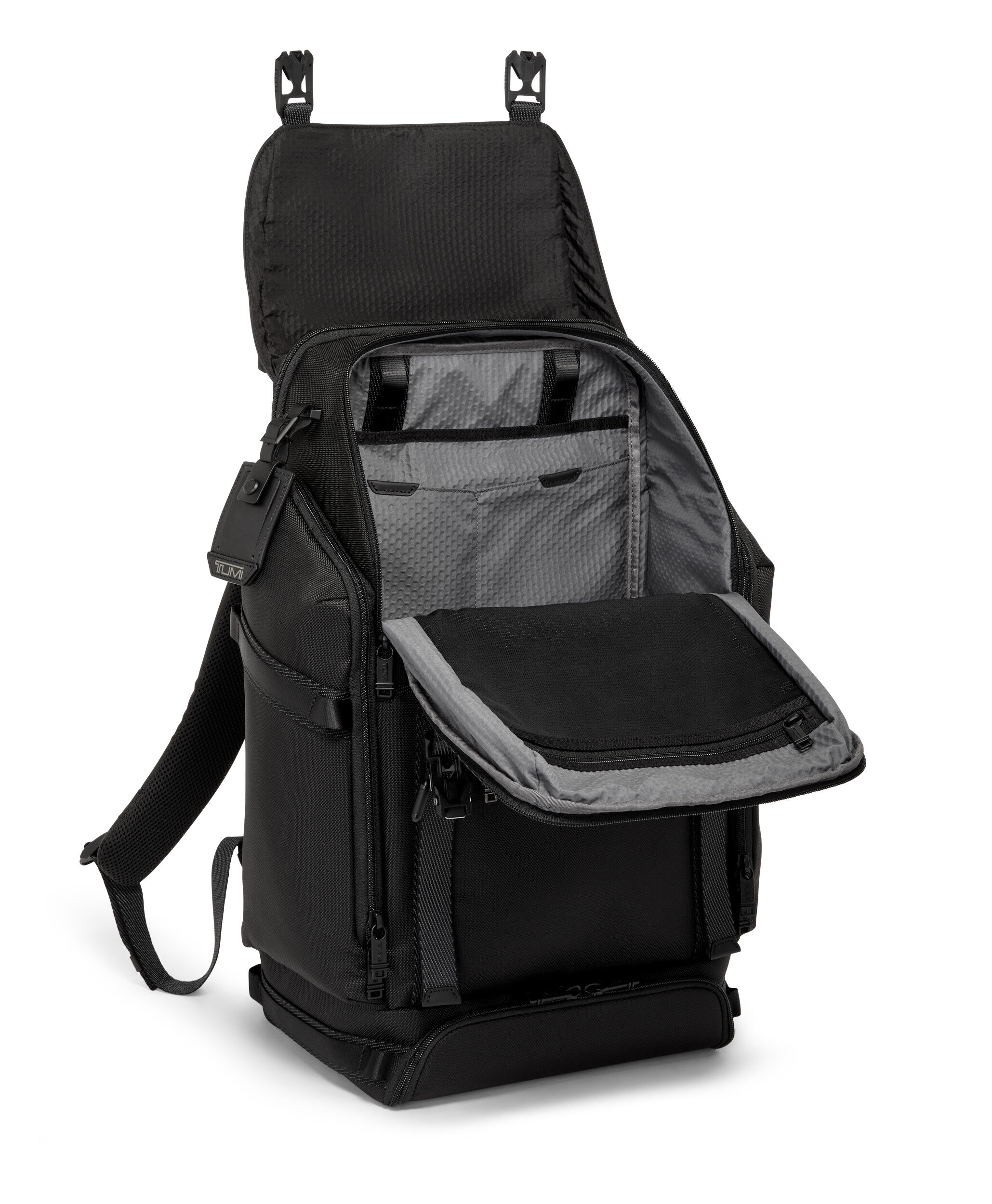 Alpha Bravo Expedition Flap Backpack Black | TUMI Denmark
